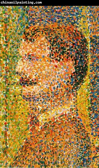 Georges Seurat Detail from La Parade  showing pointillism