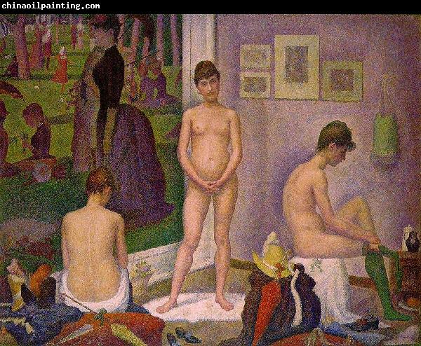 Georges Seurat The Models,