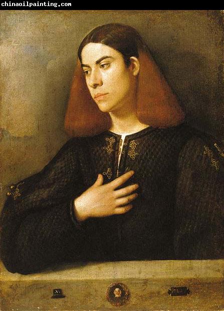 Giorgione The Budapest Portrait of a Young Man