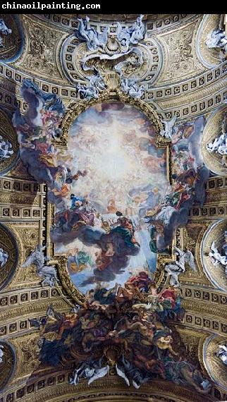 Giovanni Battista Gaulli Called Baccicio The Worship of the Holy Name of Jesus, with Gianlorenzo Bernini, on the ceiling of the nave of the Church of the Jesus in Rome.