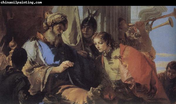 Giovanni Battista Tiepolo Joseph received the hand of Pharaoh, Central