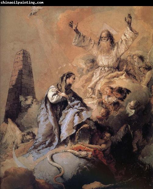 Giovanni Battista Tiepolo Sense of the story of the Holy Spirit and progesterone