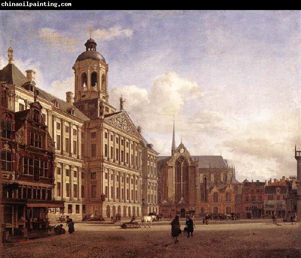 HEYDEN, Jan van der The New Town Hall in Amsterdam after