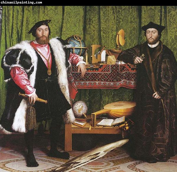 Hans holbein the younger Double Portrait of Jean de Dinteville and Georges de Selve