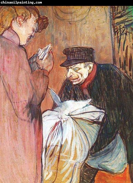 Henri de toulouse-lautrec Laundryman at the brothel