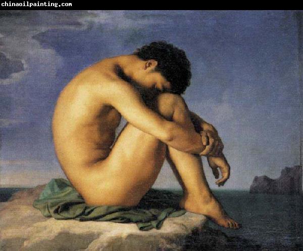 Hippolyte Flandrin Young Man by the Sea