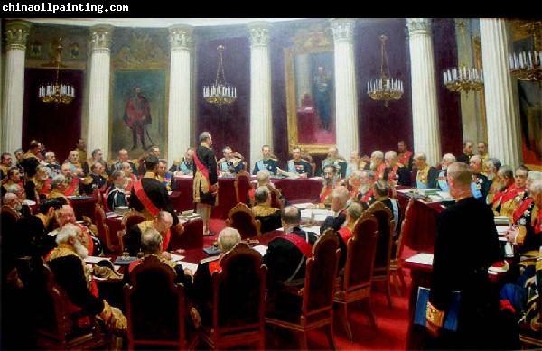 Ilya Repin Ceremonial session of the State Council 1900