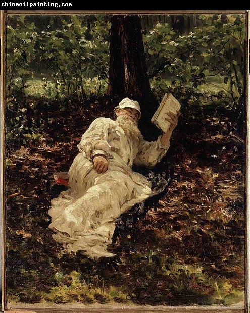 Ilya Repin Portrait of Leo Tolstoy