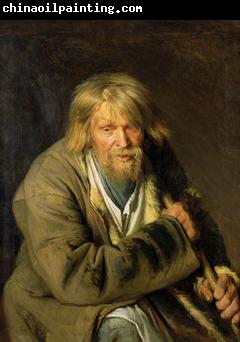 Ivan Kramskoi Old man with a crutch,