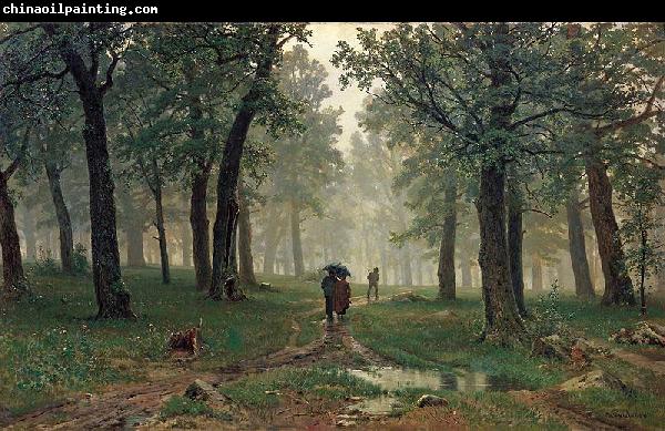 Ivan Shishkin Rain in an Oak Forest