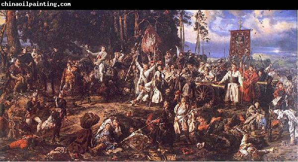 Jan Matejko The Battle of Raclawice, a major battle of the Kosciuszko Uprising