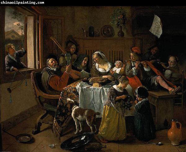 Jan Steen The merry family