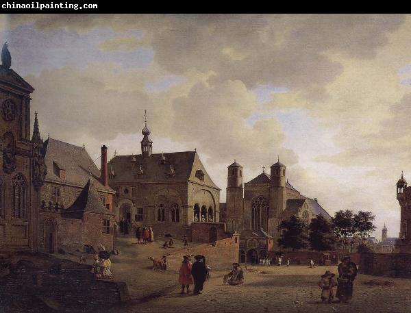 Jan van der Heyden Imagine the church and buildings