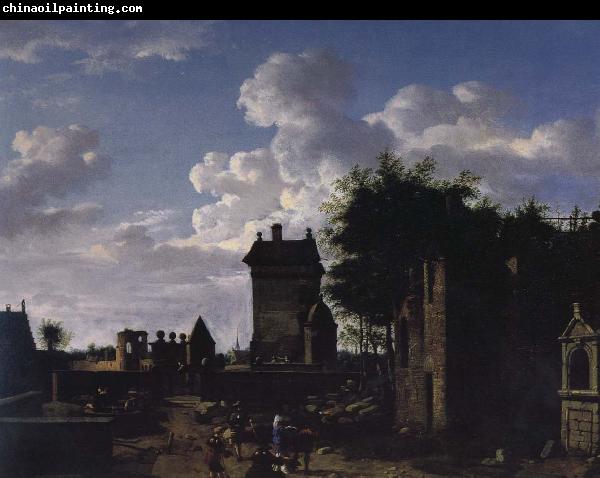 Jan van der Heyden Imagine in the cities and towns the Arc de Triomphe