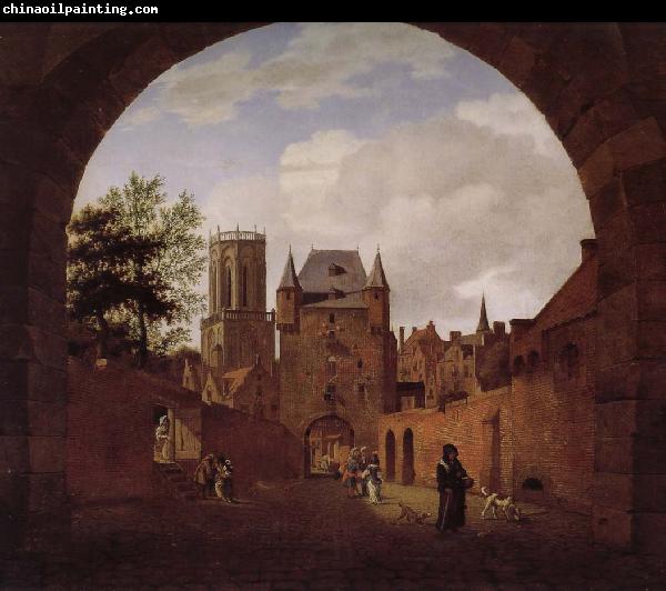 Jan van der Heyden Church of the scenery