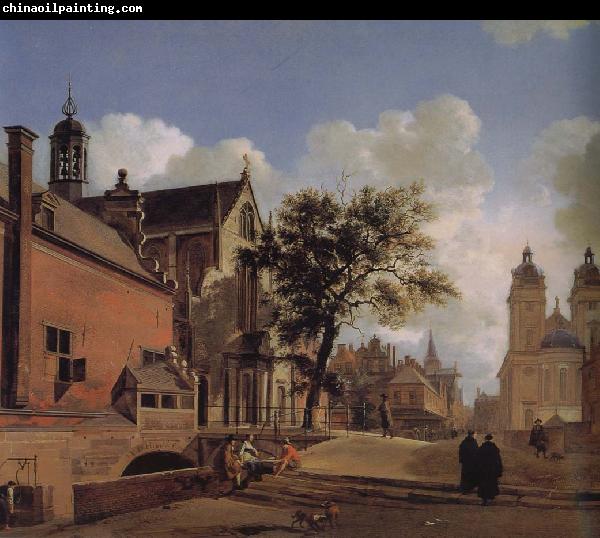 Jan van der Heyden Church of Jesus landscape