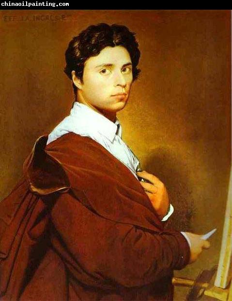 Jean Auguste Dominique Ingres Self portrait at age 24