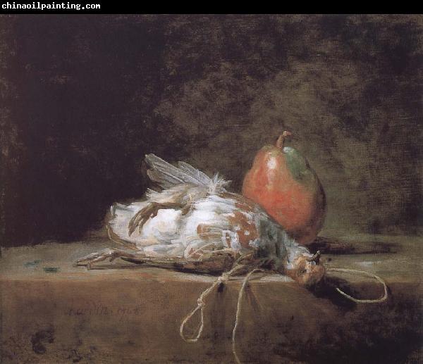 Jean Baptiste Simeon Chardin Gray partridge and a pear