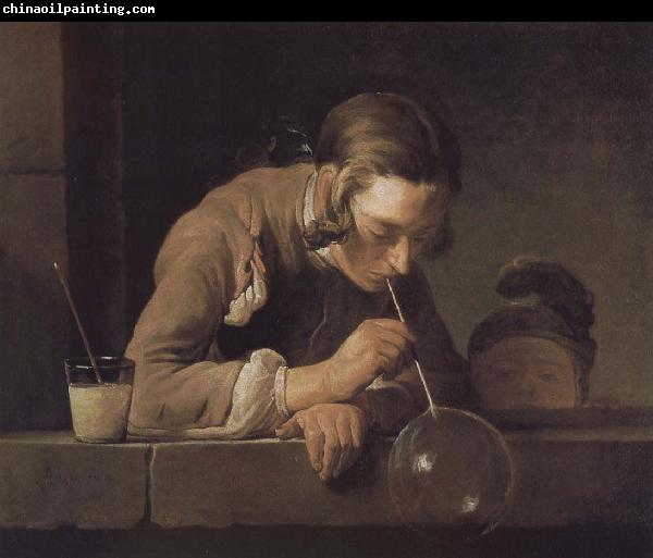 Jean Baptiste Simeon Chardin Blowing bubbles juvenile