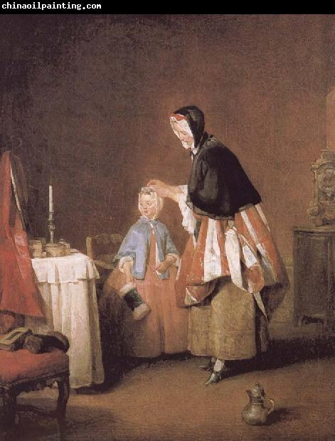 Jean Baptiste Simeon Chardin Dressed in the morning