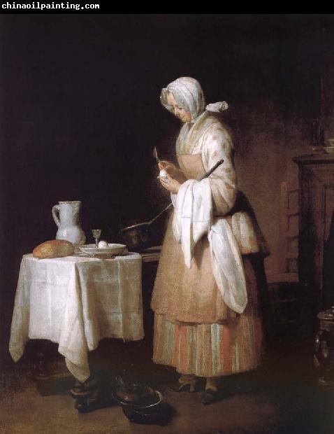 Jean Baptiste Simeon Chardin To the recovery nurses eating food sick