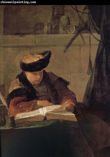 Jean Baptiste Simeon Chardin Reading philosopher