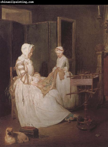 Jean Baptiste Simeon Chardin Hard-working mother