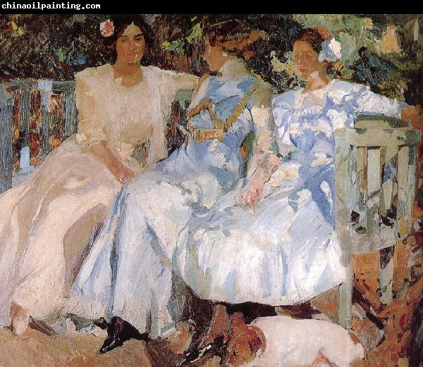 Joaquin Sorolla My wife and daughter were in the garden