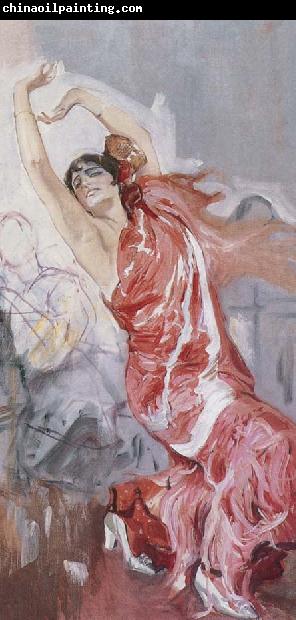 Joaquin Sorolla Long red dance