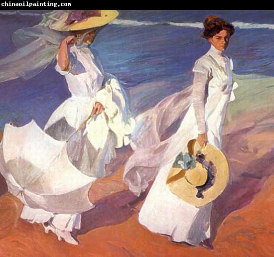 Joaquin Sorolla Walk on the Beach,