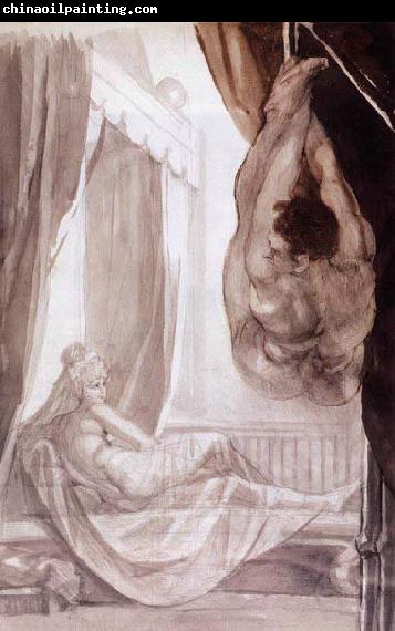 Johann Heinrich Fuseli Brunhilde Observing Gunther