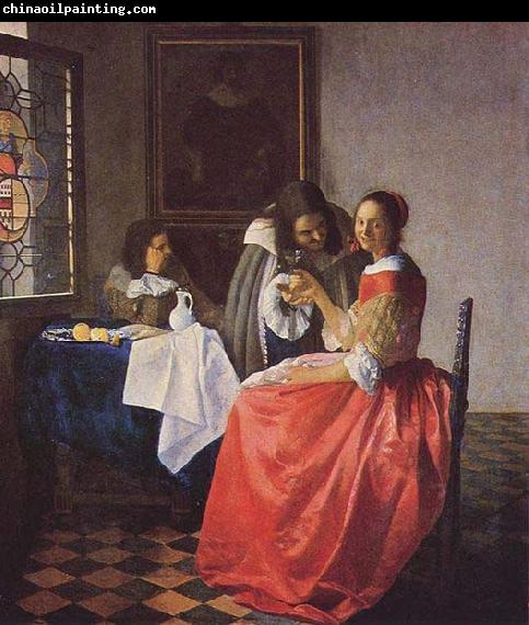 Johannes Vermeer The Girl with a Wine Glass,