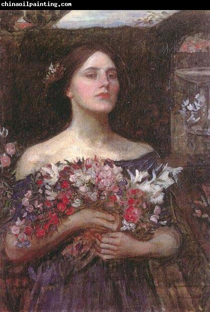 John William Waterhouse Gather Ye Rosebuds or Ophelia