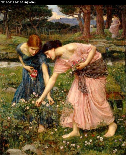 John William Waterhouse Gather Ye Rosebuds While Ye May