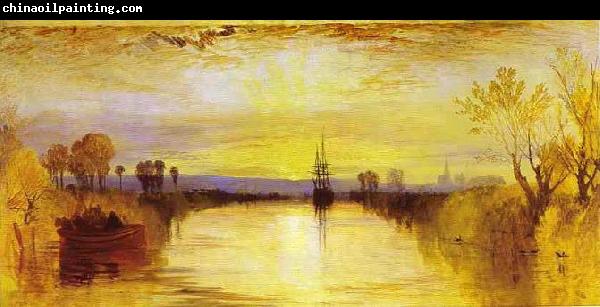 Joseph Mallord William Turner Chichester Canal vivid colours may have been influenced by the eruption of Mount Tambora in 1815.