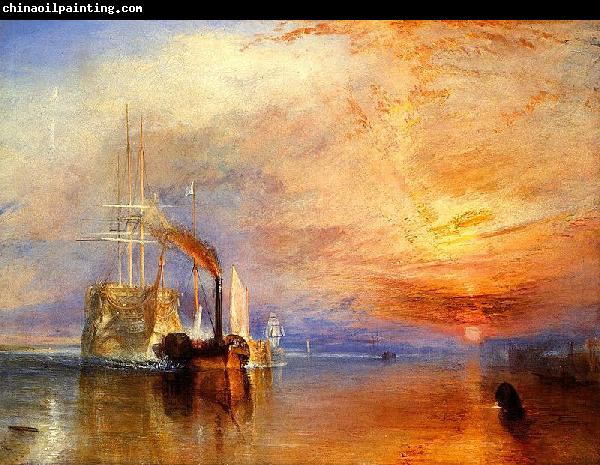 Joseph Mallord William Turner The fighting Temeraire tugged to her last berth to be broken up,