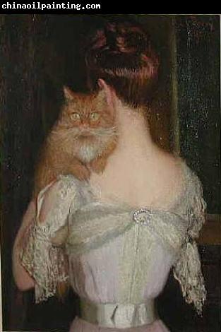 Lilla Cabot Perry Woman with a Cat