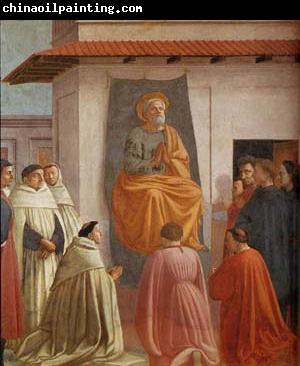 MASACCIO Fresco in the Brancacci Chapel in Santa Maria del Carmine, Florence