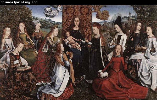 Master of the Saint Lucy Legend Virgin Surrounded by Female Saints