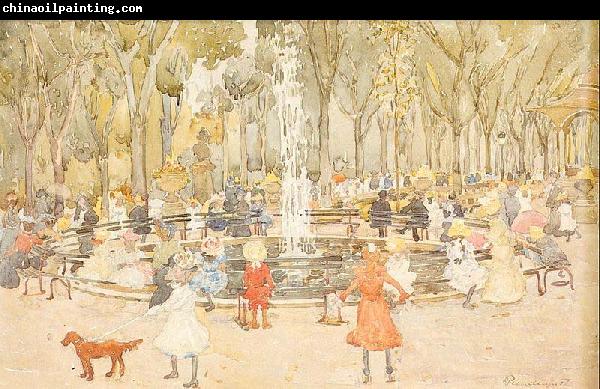 Maurice Prendergast In Central Park New York (