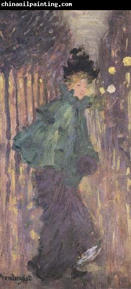 Maurice Prendergast Lady on the Boulevard