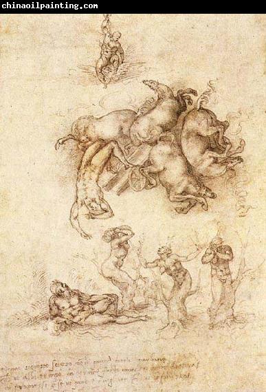 Michelangelo Buonarroti The Fall of Phaeton