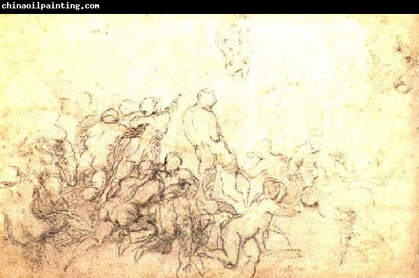 Michelangelo Buonarroti Study for the Battle of Cascina