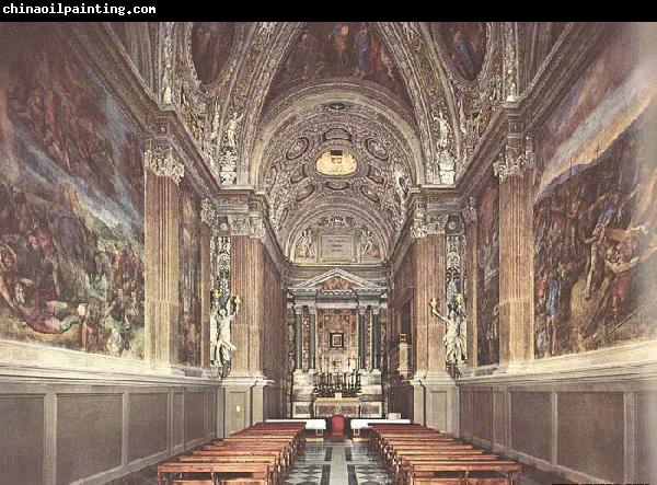 Michelangelo Buonarroti View of the Chapel