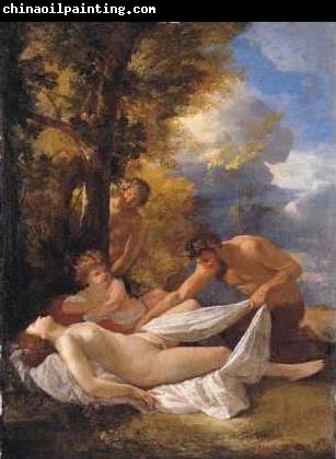 Nicolas Poussin Nymph and satyrs