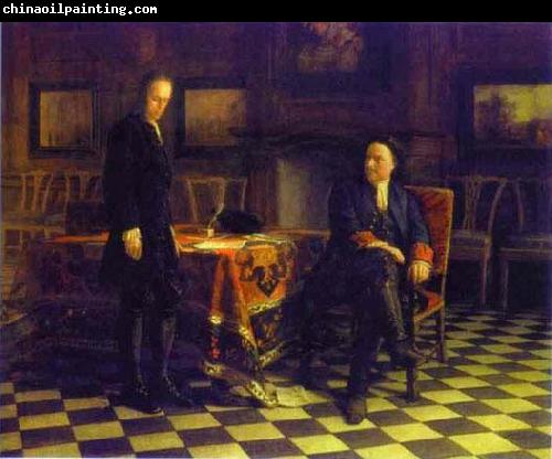 Nikolai Ge Peter the Great Interrogating the Tsarevich Alexei Petrovich at Peterhof,