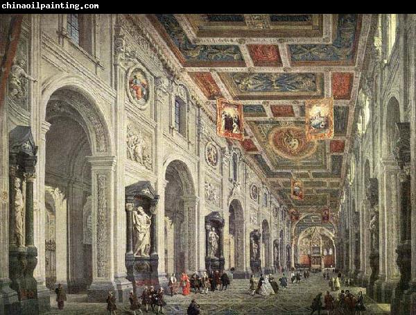 PANNINI, Giovanni Paolo Interior of the San Giovanni in Laterano in Rome