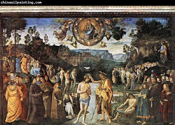 PERUGINO, Pietro Baptism of Christ