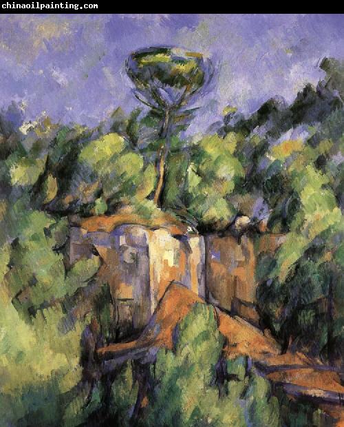 Paul Cezanne landscape rocks 2