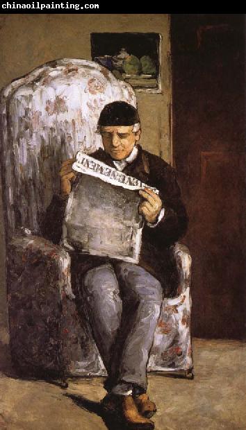 Paul Cezanne in reading the artist's father